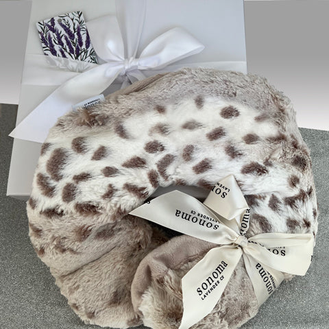 Faux Arctic Fur Neck and Shoulder pillow by Sonoma Lavender