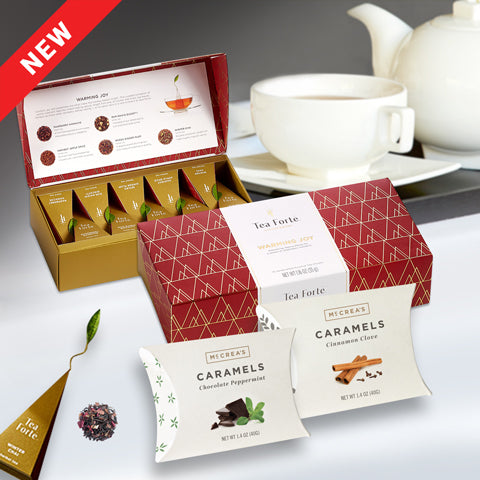 TEA FORTE WITH CARAMELS, HOLIDAY GIFT