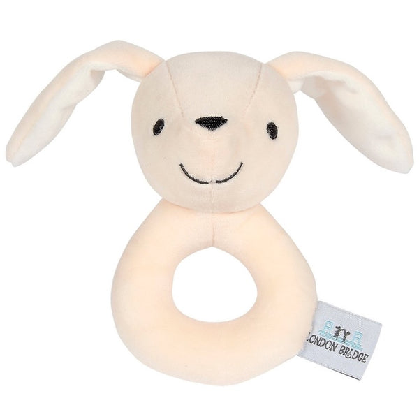 Bonnie the Bunny Rattle by London Bridge.  Bunny ears and super soft to hold. Baby Gift