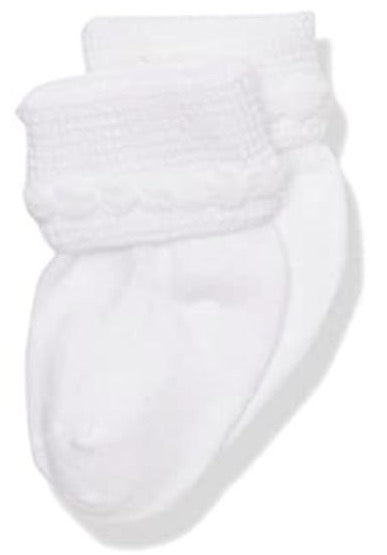 White infant socks. Baby Gift